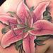 Tattoos - Realistic Color Tiger Lily Tattoo - 93307